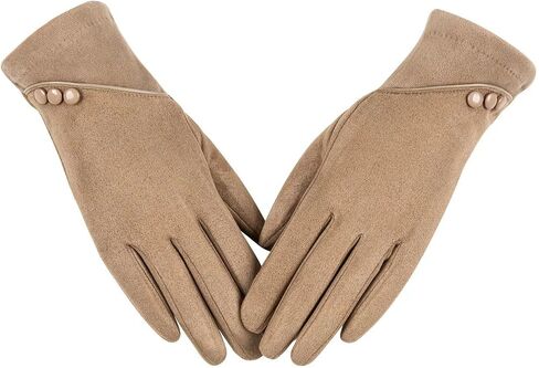 Alepo Womens Winter Warm Gloves With Sensitive Touch Screen Texting Fingers, Fleece Lined Windproof Gloves in Saudi Arabia