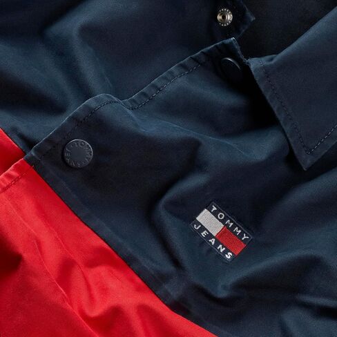 Tommy Jeans Men's Lightweight Color Block Shirt Jacket in Kuwait
