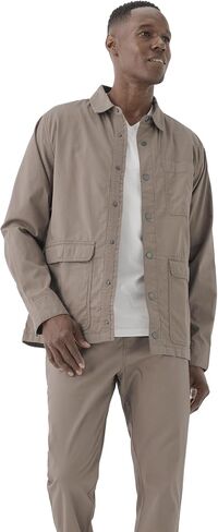 Pact Organic Cotton Men's Flannel Lined Jacket in Kuwait