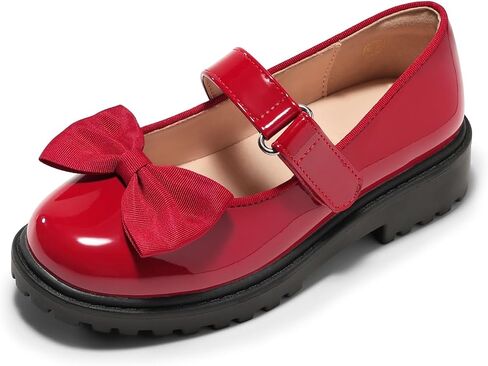 أحذية Coutgo Girls Mary Jane Dress Shoes ذات مقدمة مغلقة وكعب مكتنز وكعب مسطح بدون كعب وأحذية بدون كعب للمدرسة in Kuwait