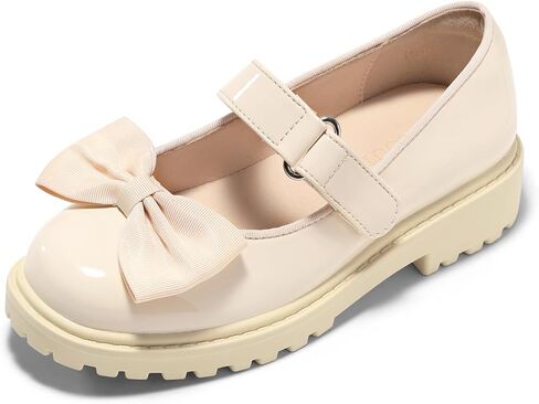 أحذية Coutgo Girls Mary Jane Dress Shoes ذات مقدمة مغلقة وكعب مكتنز وكعب مسطح بدون كعب وأحذية بدون كعب للمدرسة in Kuwait