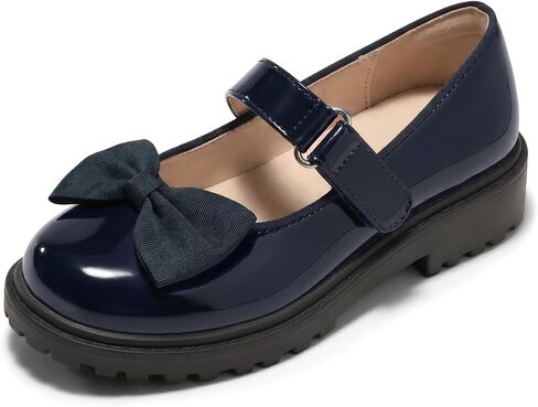 أحذية Coutgo Girls Mary Jane Dress Shoes ذات مقدمة مغلقة وكعب مكتنز وكعب مسطح بدون كعب وأحذية بدون كعب للمدرسة in Kuwait