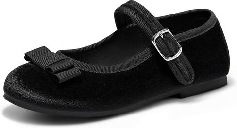 أحذية Coutgo Girls Mary Jane Dress Shoes ذات مقدمة دائرية وأحذية باليه مسطحة لحفلات الزفاف وحفلات الزفاف in Kuwait