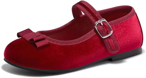 أحذية Coutgo Girls Mary Jane Dress Shoes ذات مقدمة دائرية وأحذية باليه مسطحة لحفلات الزفاف وحفلات الزفاف in Kuwait