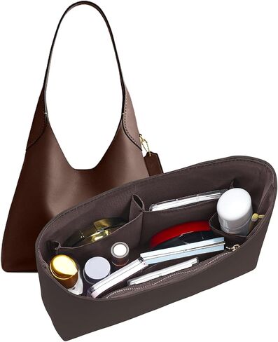 Dupont Paper Purse Organizer Inserts for brooklyn 34 Insert Keeps Tote Handbag（Brown） in Saudi Arabia