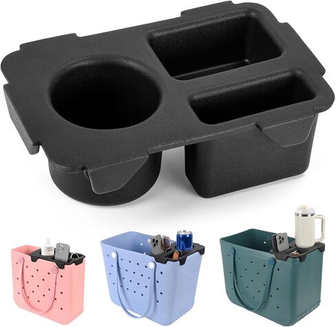 Topper Tray for Bogg Bag Accessories, Universal Beach Bag Cup Holder for Bogg Bag Large/Medium, Tote Bag Organizer (White) in Saudi Arabia