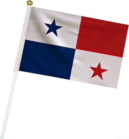 3 Pack Ivory Coast Handheld Flag, 5.5" x 8.3" Mini National Stick Flag with 12" Plastic Pole, Fade Resistant Polyester for Parade, Party, Festival Decor in Kuwait