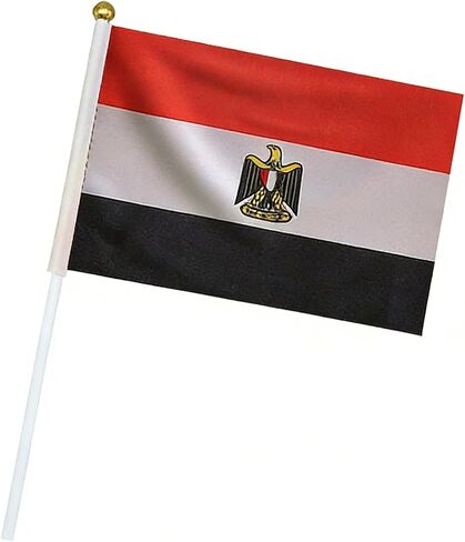 3 Pack Ivory Coast Handheld Flag, 5.5" x 8.3" Mini National Stick Flag with 12" Plastic Pole, Fade Resistant Polyester for Parade, Party, Festival Decor in Kuwait