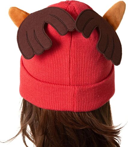Red with White X Beanie Costume Hat for Womens Mens Teens Adult Women Men Cool Hats Cosplay Halloween in Kuwait