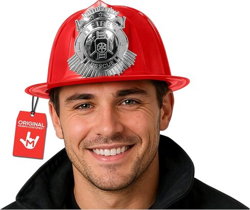 Nicky Bigs Novelties Firefighter Hat, Firefighter Helmet, Fireman Hat, Fire Fighter Gear, Fire Fighter Costume Accessories in Kuwait