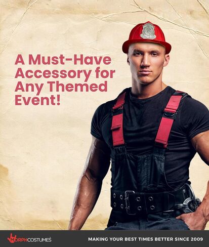 Nicky Bigs Novelties Firefighter Hat, Firefighter Helmet, Fireman Hat, Fire Fighter Gear, Fire Fighter Costume Accessories in Kuwait