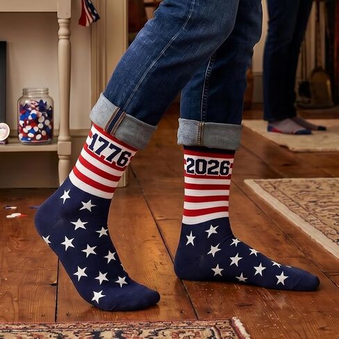 GOAUS 250th Anniversary Socks and Tumbler 20 oz Set, American Merchandise 250 Years USA 4th July Gifts in Saudi Arabia