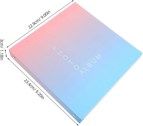 Pressed Flower Photo Album with Sticky Pages 3-ring Binder Scrapbook for Botanical Specimens and Dried Flower Collection, Gradient Color, Suitable for Wedding, Travel, and Family in Kuwait