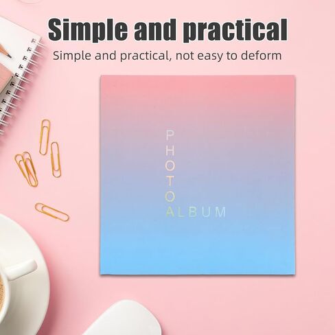Pressed Flower Photo Album with Sticky Pages 3-ring Binder Scrapbook for Botanical Specimens and Dried Flower Collection, Gradient Color, Suitable for Wedding, Travel, and Family in Kuwait
