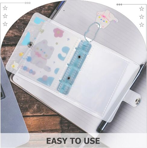 FOMIYES Pvc 3-ring Binder Photo Album with Bowknot Cat Pattern, Handmade Scrapbook Photo Organizer and Photocard Holder, Small Photocard Storage Book for Crafting and Collecting in Kuwait