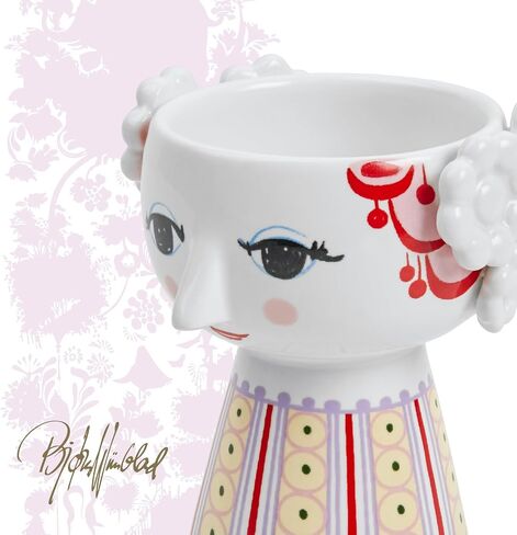 Bjørn Wiinblad Eva Candleholder | Hand-Painted Glazed Ceramic | Lavender | 3.7 in in Saudi Arabia