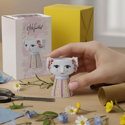 Bjørn Wiinblad Eva Candleholder | Hand-Painted Glazed Ceramic | Lavender | 3.7 in in Saudi Arabia