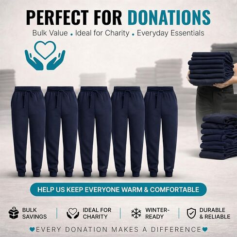 Yacht & Smith 12 Pack of Girls Jogger Bulk Sweatpants, Comfy Lounge Joggers for Kids in Kuwait