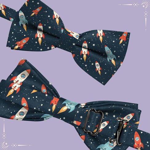 Boys Bow Tie Pre-Tied Adjustable Classic Formal Bowties Tuxedo Cute Pattern Wedding Party for Kids Girls in Saudi Arabia