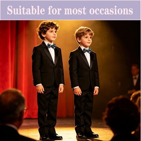 Boys Bow Tie Pre-Tied Adjustable Classic Formal Bowties Tuxedo Cute Pattern Wedding Party for Kids Girls in Saudi Arabia