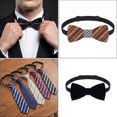 10 Pcs Bow Ties Straps Replacement Adjustable Extension Strap Belts Elastic with Clips Bow Tie Holder for Solid Pretied Uniform Ribbon Bows Ties in Kuwait