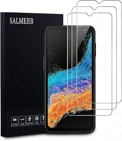 Samsung Galaxy XCover 6 Pro Screen Protectors (3 Pack), 9H Tempered Glass Film for Samsung XCover 6 Pro Anti-Scratch Anti-Fingerprint Glass Screen Protectors Zero Bubbles Ultra-clear 99.99% in Saudi Arabia