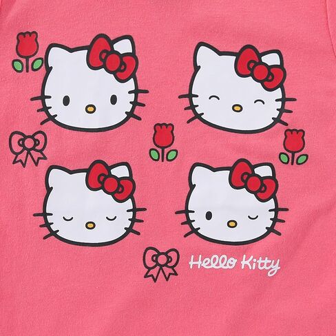 Hello Kitty Sanrio Girls Short Sleeve T-Shirt and Short Set for Big Kids in Kuwait