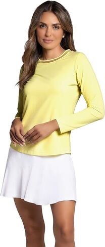 IBKUL Athleisure Wear Sun Protective UPF 50+ Icefil Cooling-Long Sleeve Crew Neck with Mesh in Kuwait