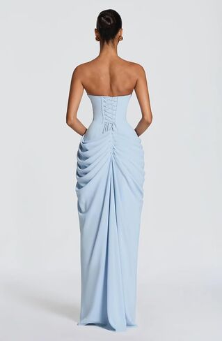 Strapless Chiffon Bridesmaid Dresses for Women Long Mermaid Prom Dress Corset Formal Evening Maxi Party Gowns in Saudi Arabia
