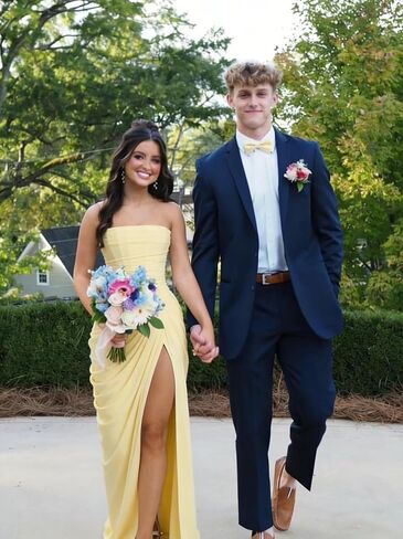 Strapless Chiffon Bridesmaid Dresses for Women Long Mermaid Prom Dress Corset Formal Evening Maxi Party Gowns in Saudi Arabia