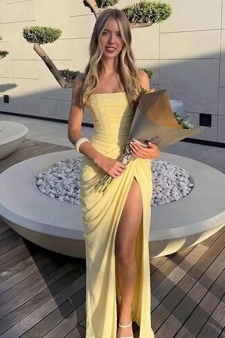 Strapless Chiffon Bridesmaid Dresses for Women Long Mermaid Prom Dress Corset Formal Evening Maxi Party Gowns in Saudi Arabia