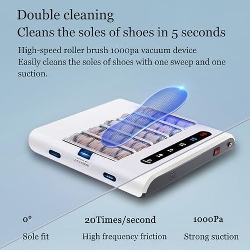 Automatic Electric Shoe Polisher & Induction Cleaner, Waterless Sole Cleaning Machine, 1000PA Suction, Quick 5s Shoe Shine for Home & Office Use in Kuwait