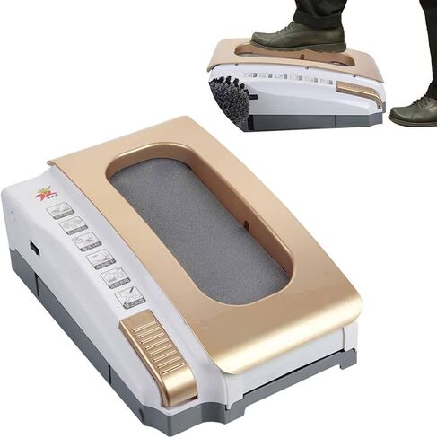 Shoe Brushes,Automatic Rechargeable Shoe Cleaner & Polisher,Low Noise,Waterless Sole Cleaning Machine for Home, Hotel (Gold) in Kuwait