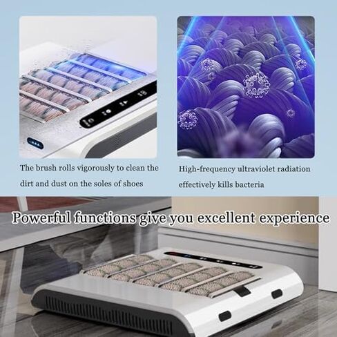 Automatic Shoe Sole Cleaner, Rechargeable Induction Polisher, 260 RPM Quick Wipe Brush, Fast 5s Cleaning for Home & Office, Efficient Sole Cleaning Machine in Kuwait
