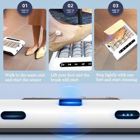 Automatic Shoe Sole Cleaner, Rechargeable Induction Polisher, 260 RPM Quick Wipe Brush, Fast 5s Cleaning for Home & Office, Efficient Sole Cleaning Machine in Kuwait