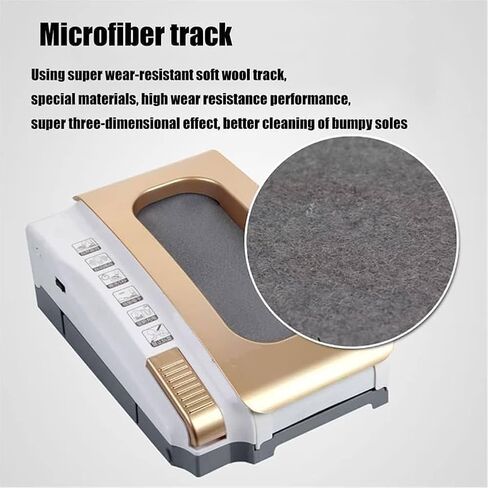 Automatic Self-Cleaning Shoe Sole Cleaning Machine - Low Noise Outdoor Shoe Scraper & Brush,for Families, Businesses, and Hotels (Gold) in Kuwait