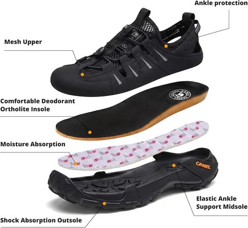CAMEL CROWN Men's Hiking Shoes Athletic Shoes Quick Dry Outdoor Sports Low-Top Trailing Trekking Camping Walking in Kuwait