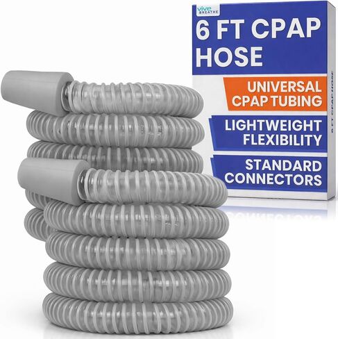 Vive CPAP Hose (2 Pack) - XL 6 Ft, 72" Tubing - Fits ResMed, Philips Respironics, Fisher & Paykel, Ssahi Kasei, SomnoMed, AirSense 10/11 & All BiPap Machines - Sleep Apnea Supplies & Accessories in Kuwait