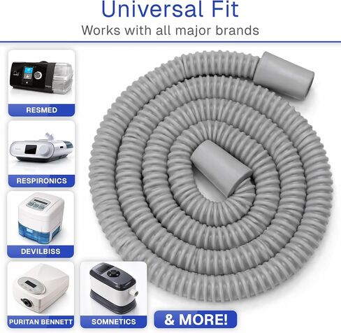 Vive CPAP Hose (2 Pack) - XL 6 Ft, 72" Tubing - Fits ResMed, Philips Respironics, Fisher & Paykel, Ssahi Kasei, SomnoMed, AirSense 10/11 & All BiPap Machines - Sleep Apnea Supplies & Accessories in Kuwait