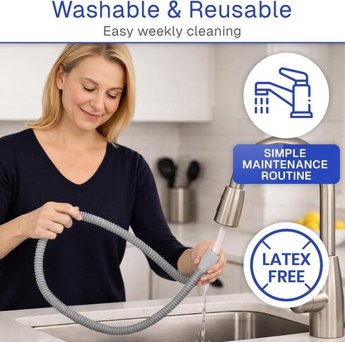 Vive CPAP Hose (2 Pack) - XL 6 Ft, 72" Tubing - Fits ResMed, Philips Respironics, Fisher & Paykel, Ssahi Kasei, SomnoMed, AirSense 10/11 & All BiPap Machines - Sleep Apnea Supplies & Accessories in Kuwait