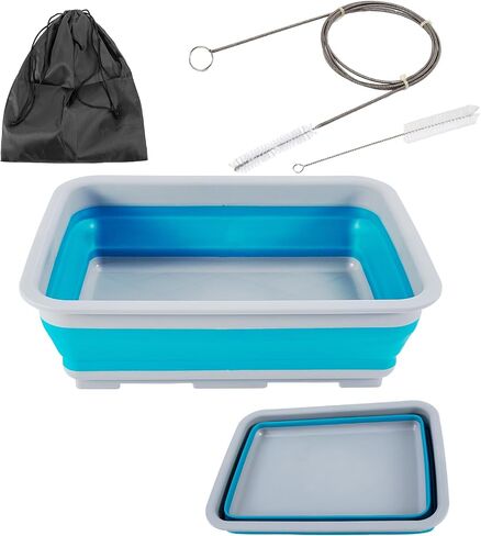 CPAP Hose Brush Cleaning Kit for All Cpap Hoses and Masks, CPAP Cleaning Supplies with 6.5 Ft Tube Cleaning Brush & Collapsible Wash Basin Compatible with Standard 15mm-22mm Hose in Saudi Arabia