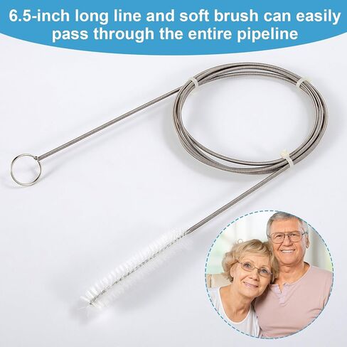 CPAP Hose Brush Cleaning Kit for All Cpap Hoses and Masks, CPAP Cleaning Supplies with 6.5 Ft Tube Cleaning Brush & Collapsible Wash Basin Compatible with Standard 15mm-22mm Hose in Saudi Arabia