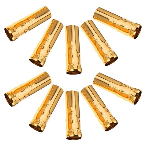 PRETYZOOM 10pcs E14 Candle Socket Covers for Chandelier, Iron Material with Quick and Easy Installation, Elegant European Design, Golden Color, for Home Lighting Replacement in Kuwait