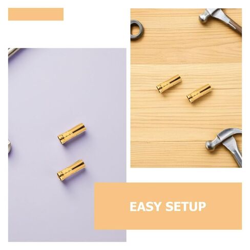 PRETYZOOM 10pcs E14 Candle Socket Covers for Chandelier, Iron Material with Quick and Easy Installation, Elegant European Design, Golden Color, for Home Lighting Replacement in Kuwait
