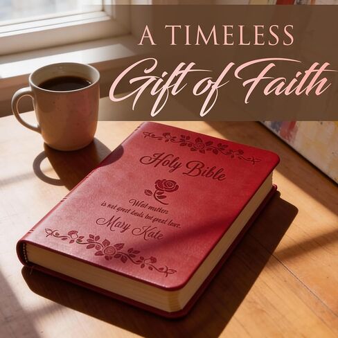 Personalized Saint Thérèse Bible (NABRE Edition) – Custom Engraved Catholic Bible – Elegant Devotional Gift for Prayer & Study in Saudi Arabia