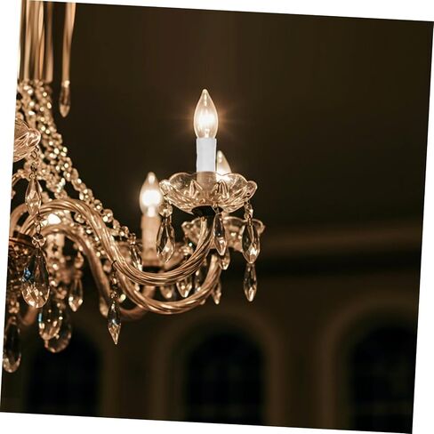minkissy 6pcs White Iron Candle Socket Covers Compatible with E14 Bulb Bases, European Style Hanging Lamp Base Sleeves, Resist Deformation, for Lighting Fixtures and Chandeliers in Kuwait
