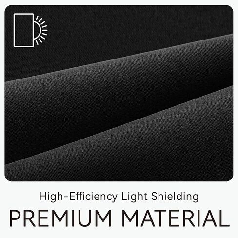 Jilron Self Adhesive Blackout Curtains, Adhesive Window Cover, No Drill Easy Install, Renter Friendly for Bedroom, Privacy Protection (Black 35 * 59in-1P) in Kuwait
