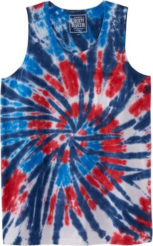 قميص Liberty Blues من Kingsize Men's Big & Tall Americana Tank in Kuwait