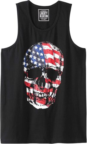 Liberty Blues by Kingsize Men's Big & Tall Americana Tank in Kuwait