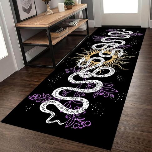 Sun and Moon Runner Rug, 2x6ft, Boho Moon Phase Celestial Night Sky Witchcraft Sun Moon Gothic Area Rugs, Lightweight Easy-Washing Meditation Floor Mat for Hallway Entryway in Saudi Arabia
